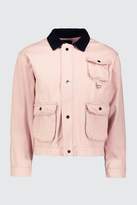 Thumbnail for your product : boohoo Utility Pocket Denim Jacket With Cord Collar