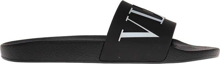 Valentino Garavani Black vltn Slides ShopStyle Flip Flop Sandals