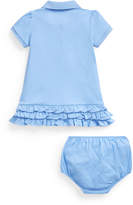 Thumbnail for your product : Ralph Lauren Kids Interlock Knit Ruffle Polo Dress w/ Bloomers, Size 6-24 Months