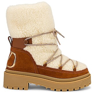 Valentino Garavani Winter Booties in Brown ShopStyle Boots