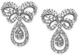 Thumbnail for your product : 14k White Gold Earrings, Diamond Bow Stud (1/2 ct. t.w.)
