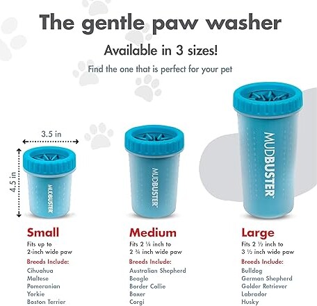 Dexas MudBuster Portable Dog Paw Cleaner