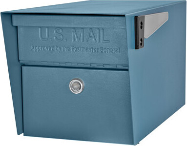 Mail Boss Steel Post Mounted Mailbox with Magnetic Closure