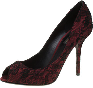 burgundy satin pumps