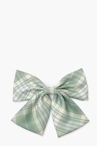 Thumbnail for your product : boohoo Check Bow Hair Clip