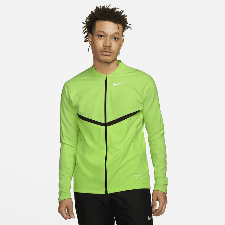 Nike Men's Dri-FIT Run Division Element Full-Zip Running Top in Green -  ShopStyle Shirts