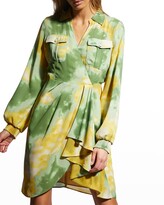 Thumbnail for your product : Toccin Long-Sleeve Pleated Sarong Shirtdress