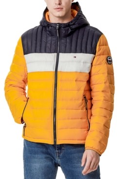 tommy hilfiger puffer yellow