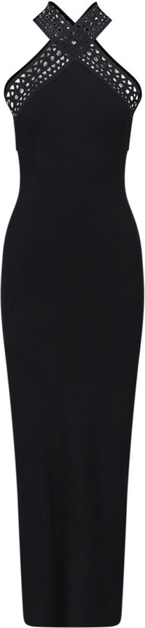 Alaia Cross Neck Vienne Dress