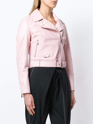 Moschino Boutique fitted biker jacket