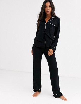 Lindex eco viscose soft revere pyjama bottom in black - ShopStyle Pajamas