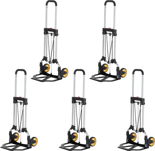 Magna Cart Ideal Steel Folding Hand Truck Dolly Cart with 150Pound