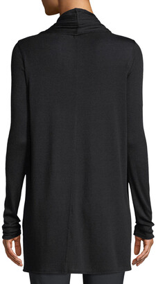 The Row Knightsbridge Open-Front Sweater, Black