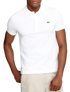 white lacoste polo shirt
