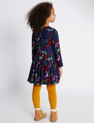 Marks and Spencer 2 Piece Dress with Tights (1-7 Years)