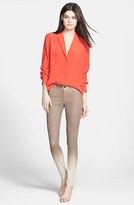 Thumbnail for your product : Rachel Roy Ombré Sateen Skinny Jeans