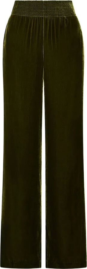 Maliparmi Shirred Velvet Trousers