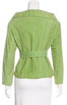 Thumbnail for your product : Escada Belted Suede Jacket