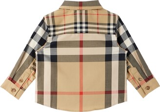 Burberry Baby Beige Patchwork Check Shirt