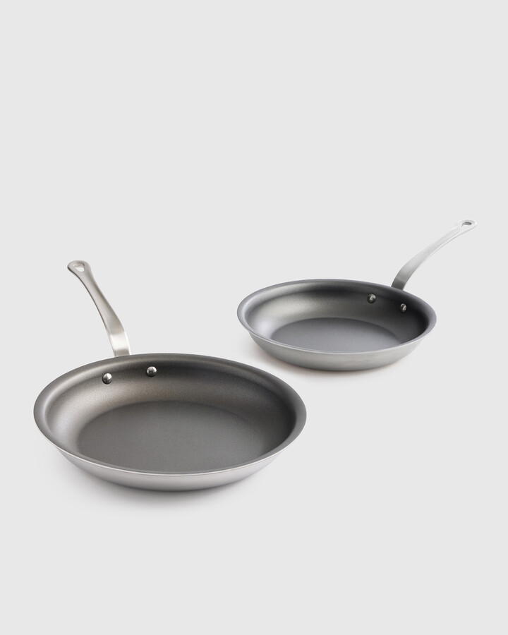 5-Ply Stainless Steel Nonstick Cookware: 2-Piece Frying Pan Set: 10" & 12"
