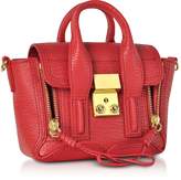 Thumbnail for your product : 3.1 Phillip Lim Red Leather Pashli Nano Satchel Bag