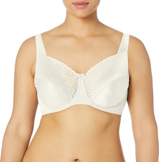 Playtex Women's Secrets Love My Curves Signature Floral Underwire Full  Coverage Bra US4422 White - ShopStyle