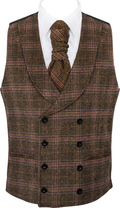 Mens Charcoal Wedding Waistcoat 100% Wool Classic 6 Button Jacquard Suit Vest Tailored Fit V Neck Design Adjustable Rear Cinch