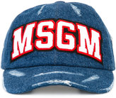 Thumbnail for your product : MSGM logo patch denim cap - men - Cotton - One Size