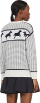 Thumbnail for your product : Band Of Outsiders Ivory & Navy Fair Isle Knit Sweater