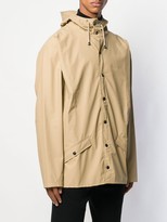 Thumbnail for your product : Rains Buttoned Hooded Coat