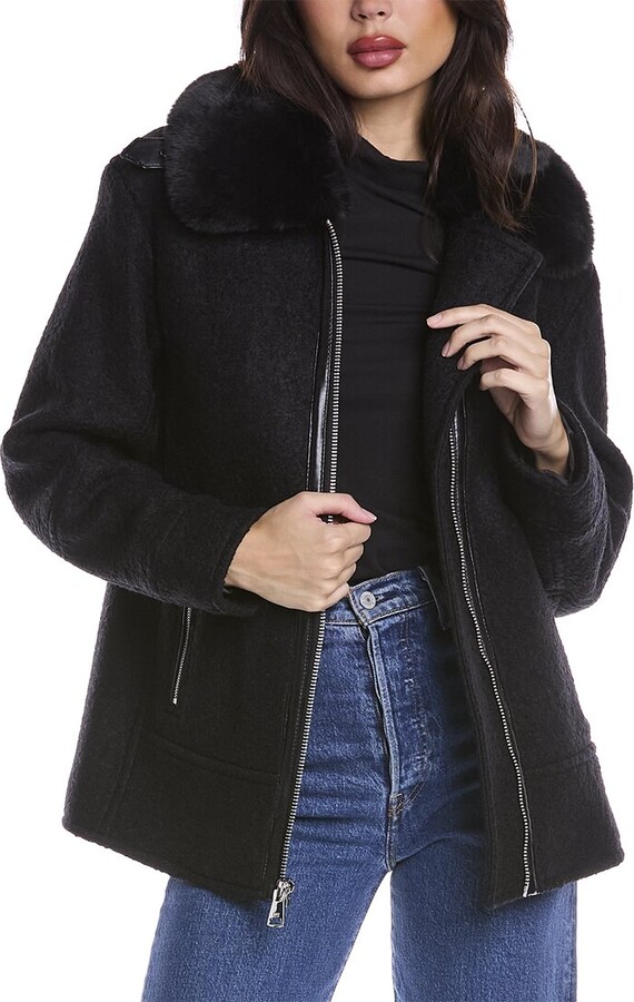Cole New York WoolBlend Coat ShopStyle