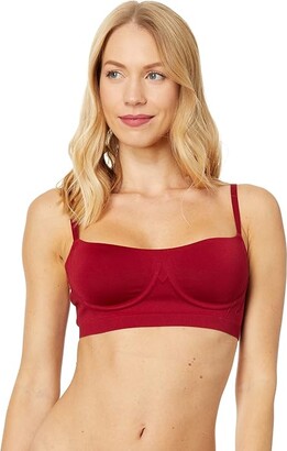 Calvin Klein Modern Cotton Holiday Unlined Bralette Qf7771 in Red
