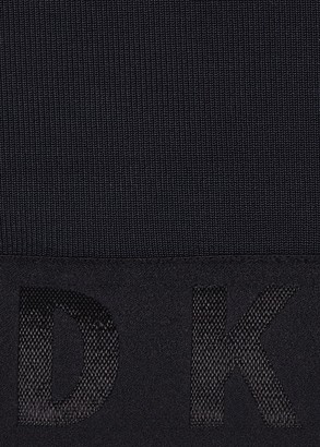 DKNY Navy Stretch-knit Bandeau Top