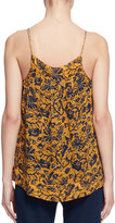 Thumbnail for your product : Isabel Marant Brinley Tiered Floral Silk Skirt, Yellow