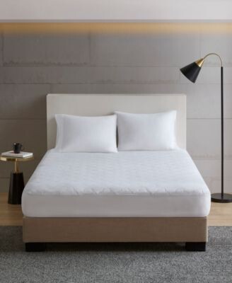 Madison Park All Natural Cotton Percale Quilted Mattress Pad