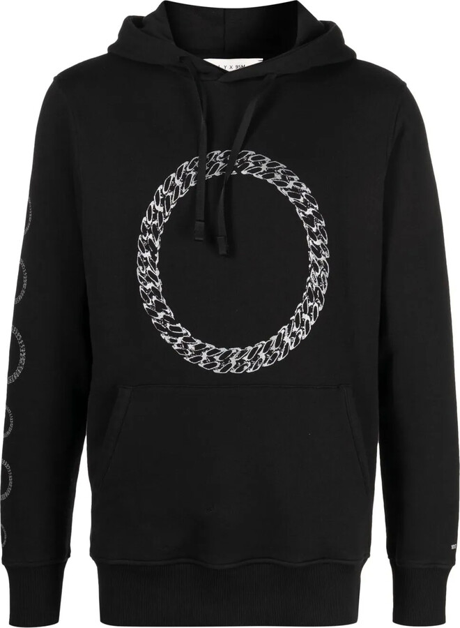 Alyx Logo Circle Print Hoodie