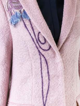 Roksanda embroidered single breasted coat