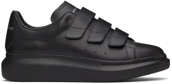 Alexander McQueen Black Oversized Triple Strap Sneakers - ShopStyle Trainers  & Athletic Shoes