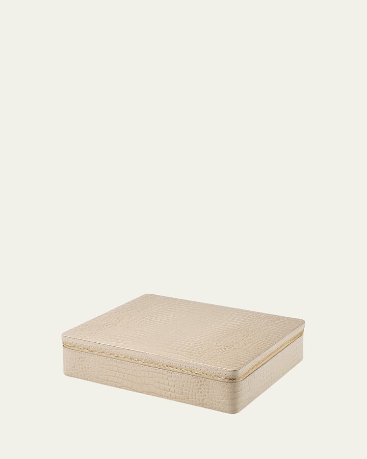 AERIN Enzo Leather Travel Mahjong Set
