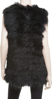 Thumbnail for your product : Max Studio Woven Fur Vest