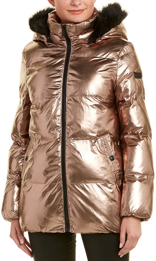 sam edelman metallic puffer