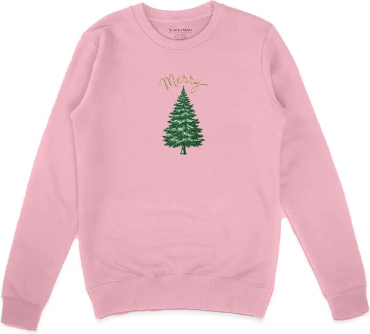 MamaEra Festive White Christmas Embroidered Sweatshirt | Cozy Simple Merry Pullover | Premium Holiday Crewneck Jumper