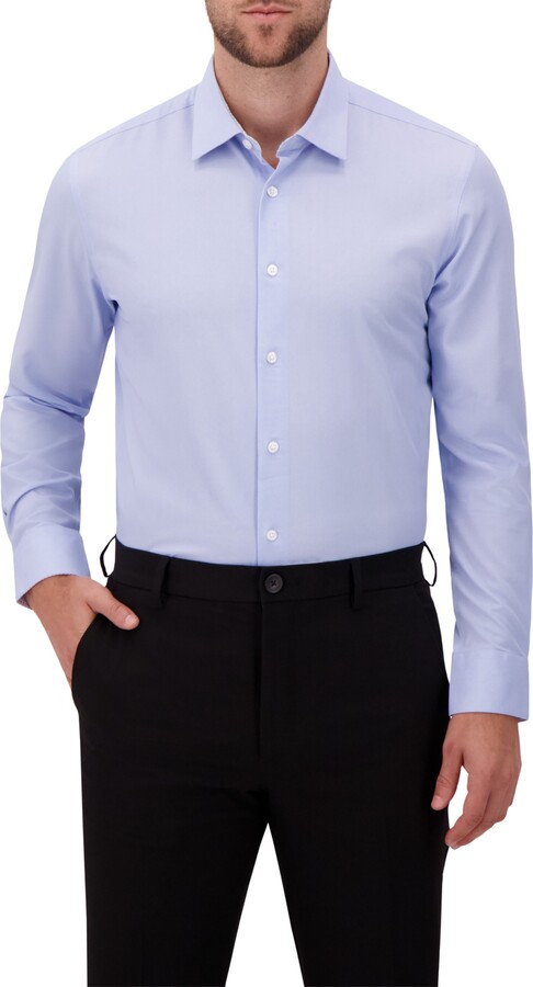 Report Collection Men's 4-Way Modern-Fit Woven Dress Shirt