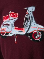 Thumbnail for your product : No.21 motorcycle print sweater