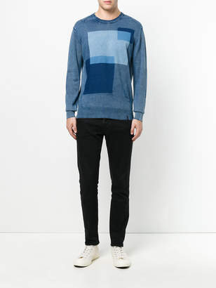 Diesel Square motif sweater