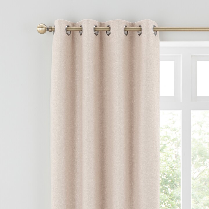 Dunelm Boucle Natural Eyelet Curtains Natural ShopStyle