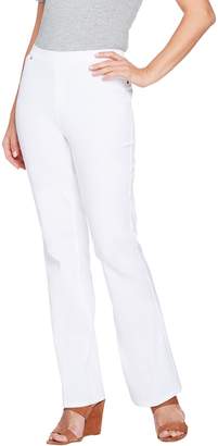 Halston H By H by Petite Studio Stretch Bootcut Pull-on Pants