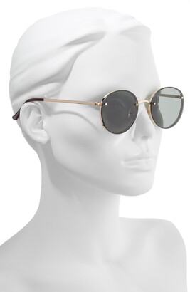 Quay x Elle Ferguson Farrah 53mm Round Sunglasses