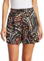 Thumbnail for your product : ATM Anthony Thomas Melillo Floral Printed Satin Shorts