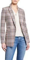 Thumbnail for your product : Veronica Beard Fuller Check Single-Button Dickey Jacket